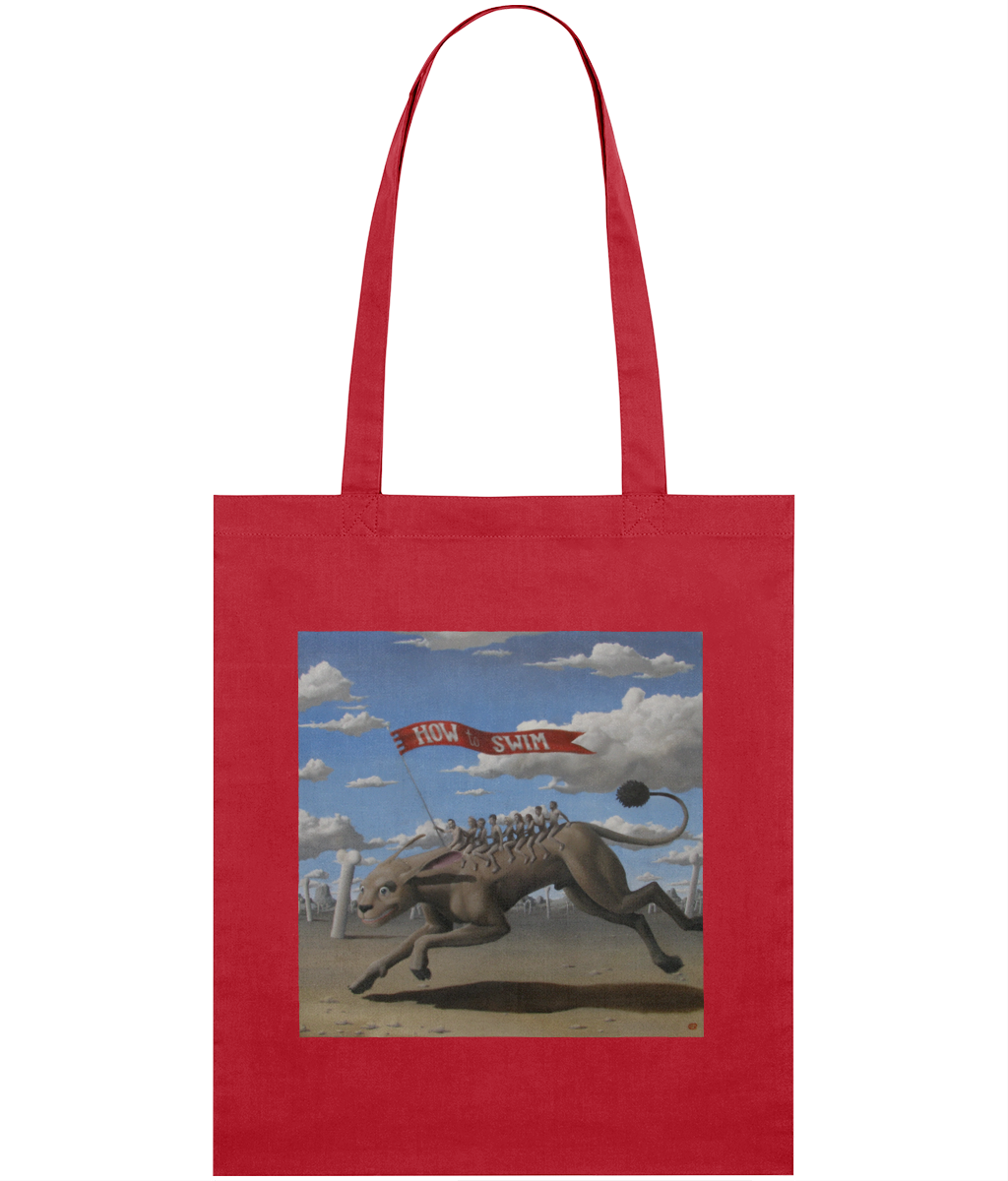 How To Swim Retina Tote Bag