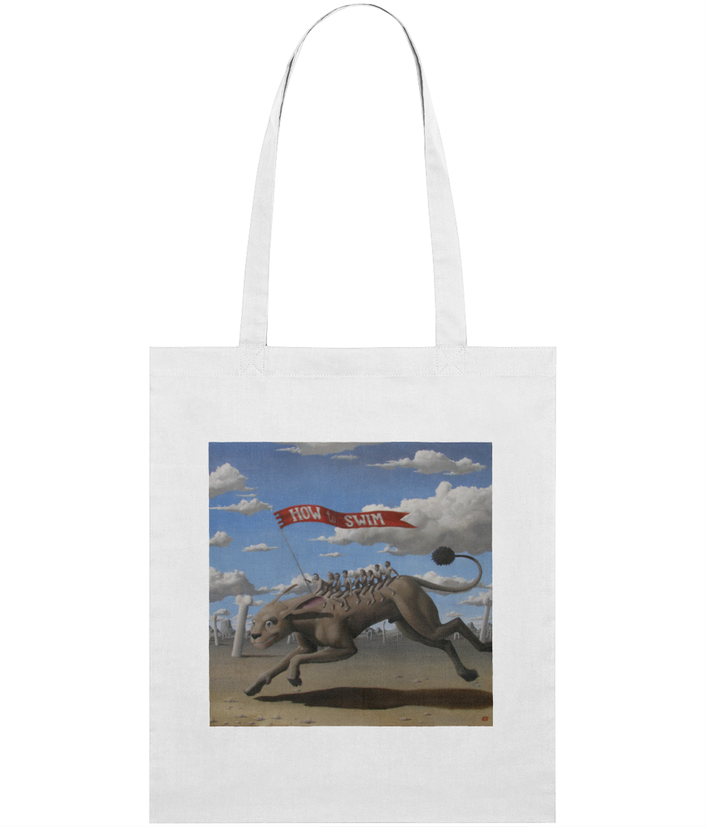 How To Swim Retina Tote Bag