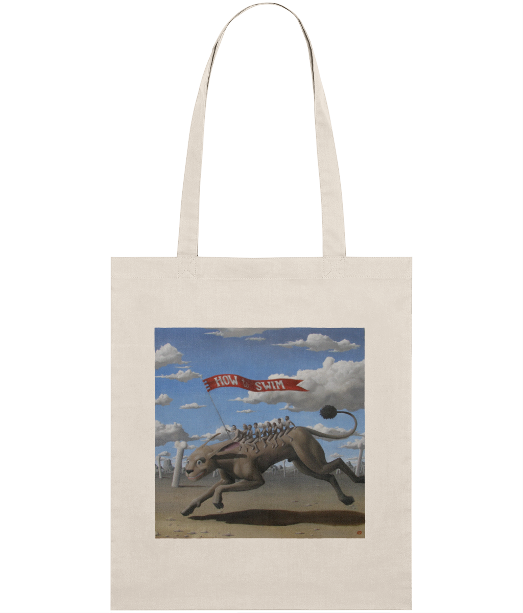 How To Swim Retina Tote Bag