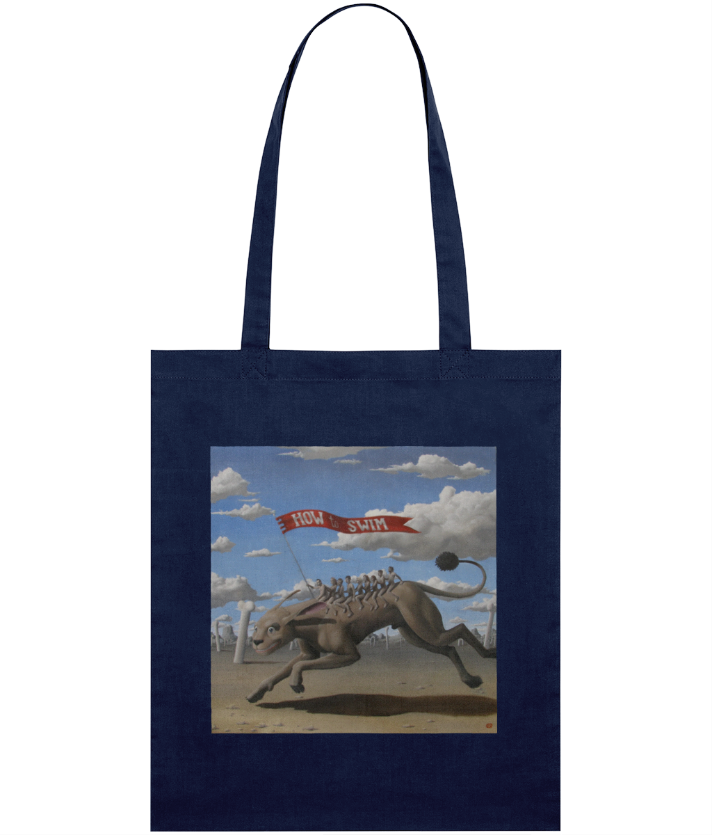 How To Swim Retina Tote Bag