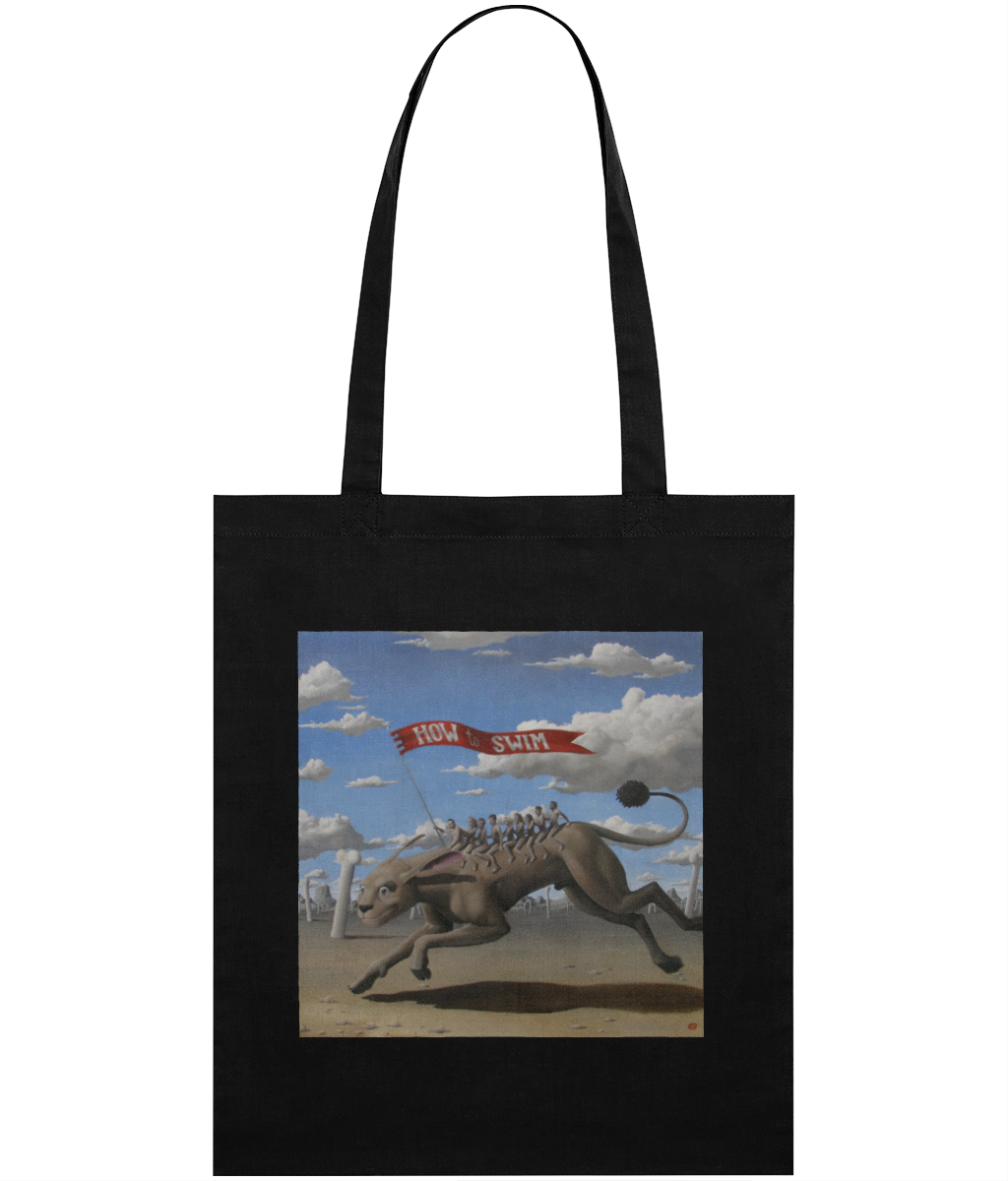 How To Swim Retina Tote Bag