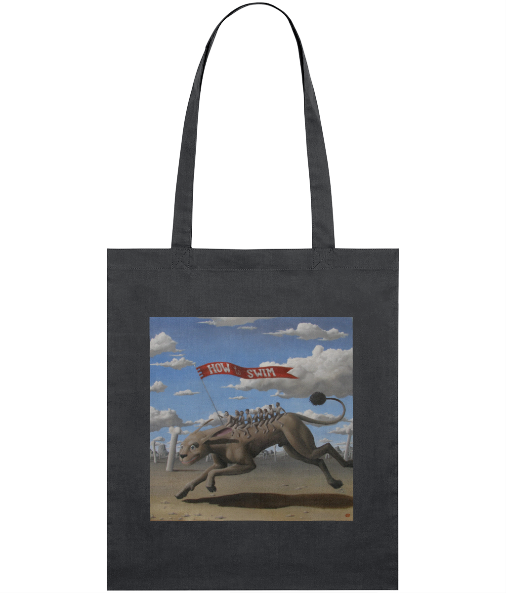 How To Swim Retina Tote Bag