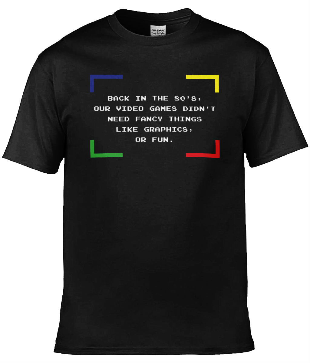 Back In The 80's Black T-shirt