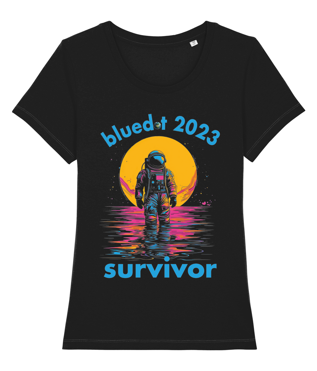 Bluedot Survivor 2023 ladies fitted tee